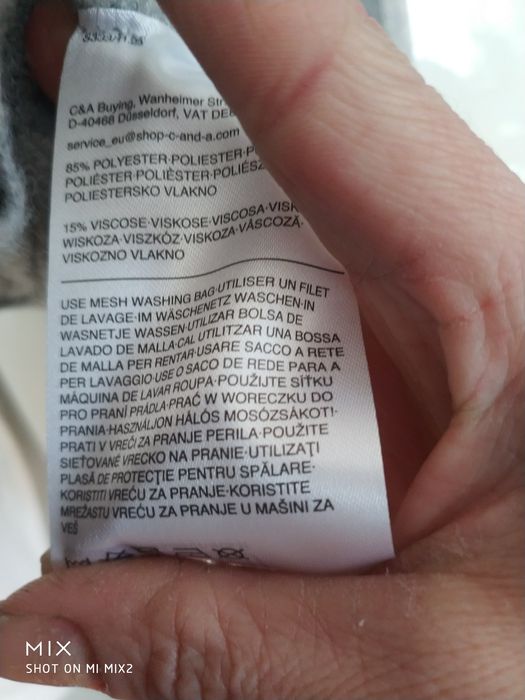 Szary szal damski. C&A. Nowy z metką.