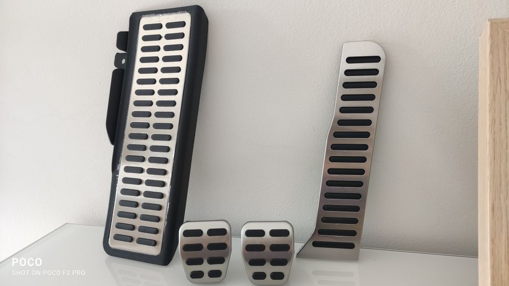 Conjunto Pedais inox VW Golf Mk5/Mk6, Scirocco, Seat Leon 1p e outros