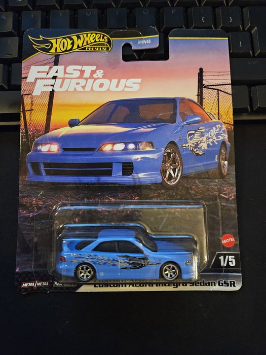 Autko Hot Wheels Premium Acura Integra GSR Fast&Furious