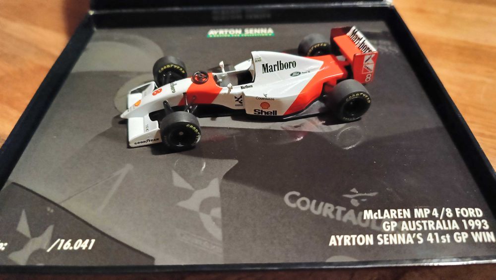 1/43 Minichamps McLaren MP4/8 Ayrton Senna 41st GP Win Australia 1993