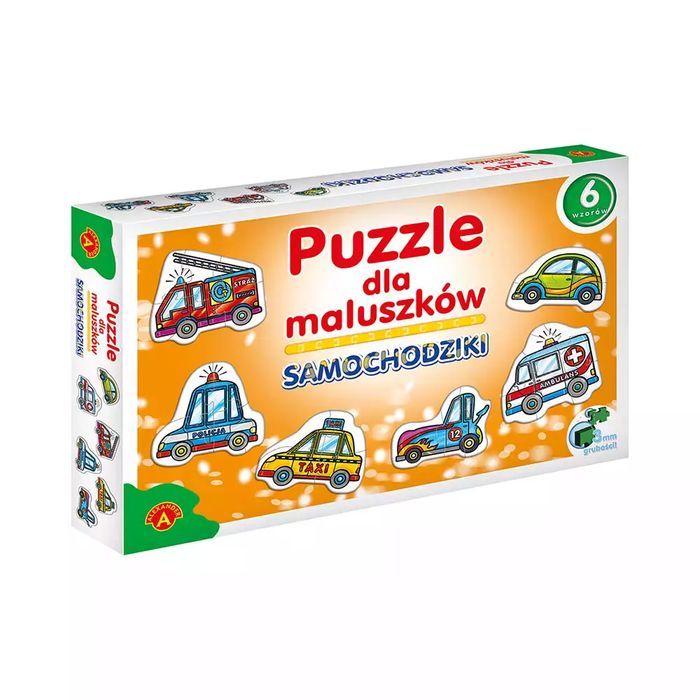 Puzzle Konturowe Dla Maluszków. Samochodziki. Nowy Produkt
