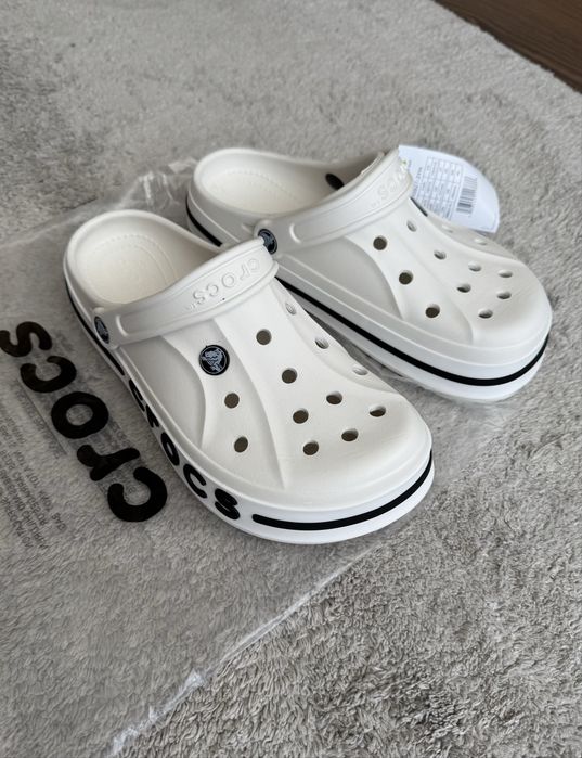 Сабо Crocs M8 W10 білі 26,0 см шльопанці крокси М7