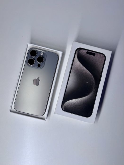 iPhone 15 Pro 128GB Natural Titanium | Stan jak nowy | Pełen zestaw