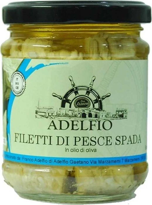 Filety z miecznika w oliwie z oliwek, 200 g