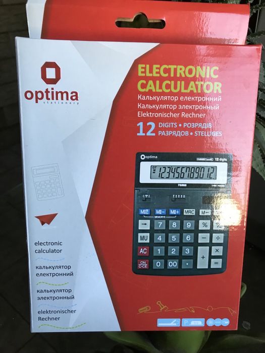 Калькулятор optima 75505