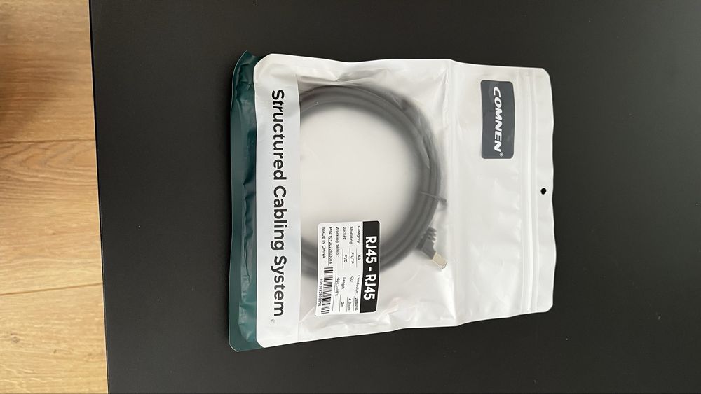 Kabel internetowy RJ45 LAN kątowy Comnen 3m
