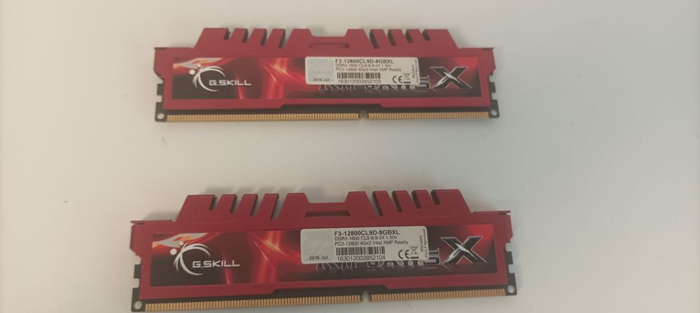 RAM G.SKILL Ripjaws X DDR3-1600MHz 8GB (2x4GB)