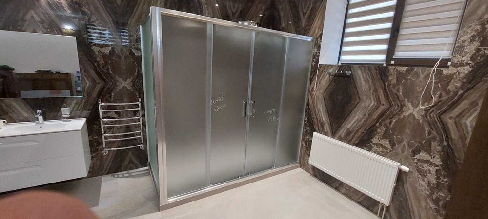 Стеклянные двери, перегородки, душевые, под заказ Турция. Акция!