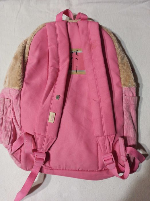 Розовый рюкзак для девочки подростка 40х37 см