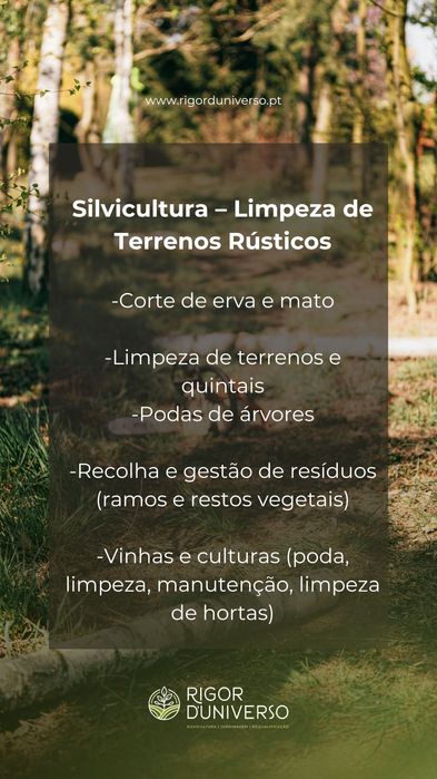 RIGOR D'UNIVERSO - Limpeza de Terrenos - Corte de Mato - Prevenção de Incêndios | Norte Portugal