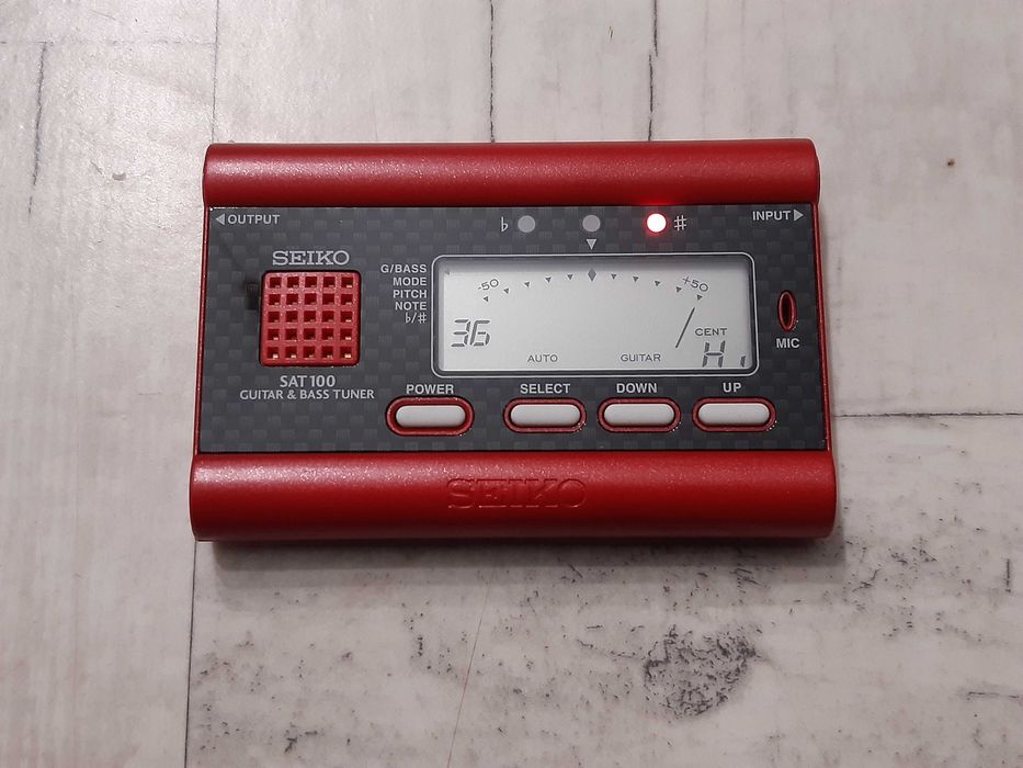 Tuner Gitarowy SEIKO-precyzyjny stroik do gitary,basu-lub dodam Gratis