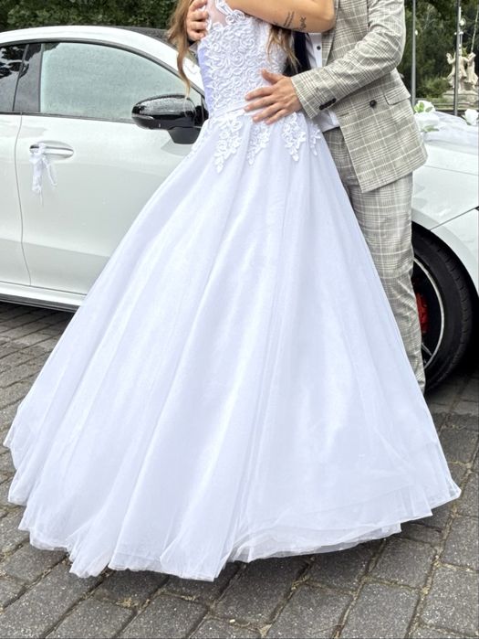 Suknia ślubna +koło