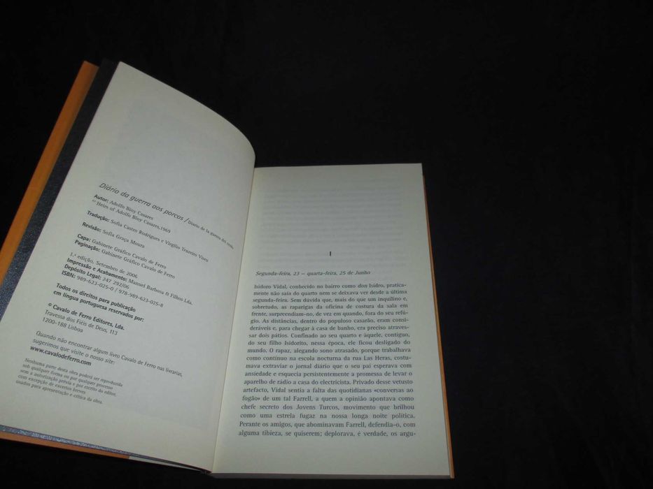 Livro Diário da Guerra aos Porcos Adolfo Bioy Casares