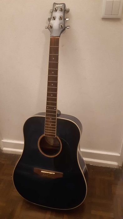 Guitarra Acústica Ashton (Azul) - pequenos reparos