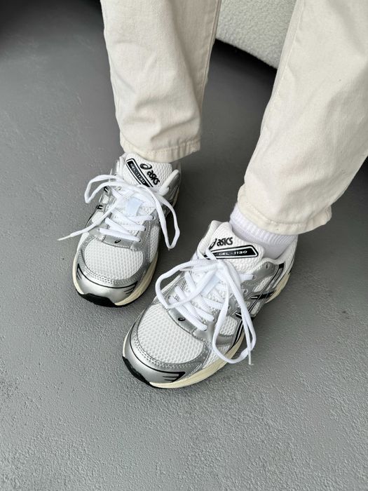 ‼️НОВІ Кросівки ASICS Gel-1130 White Silver