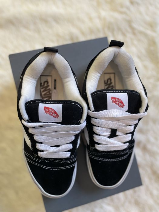 ‼️SALE‼️Кросівки Vans Knu Skool Black White 36 37 38 39 40 41 42 43 44 45 Кеди