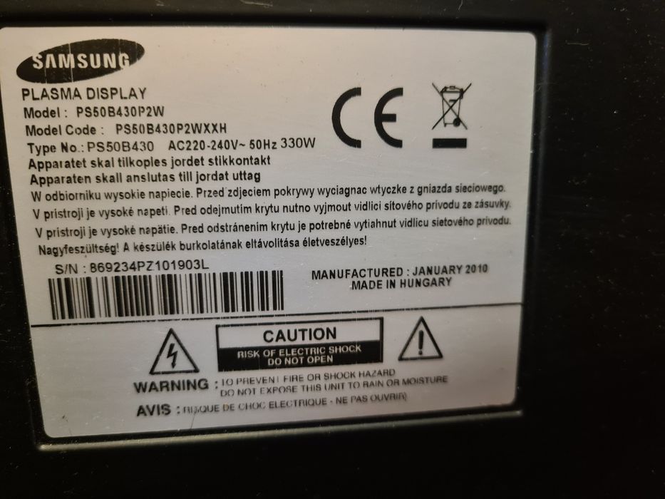 Telewizor Samsung 50” 100% sprawny+uchwyt ścienny