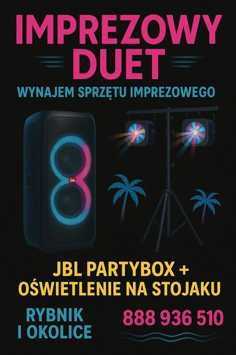 Wynajmę JBL PARTY BOX 1000+oświetlenie