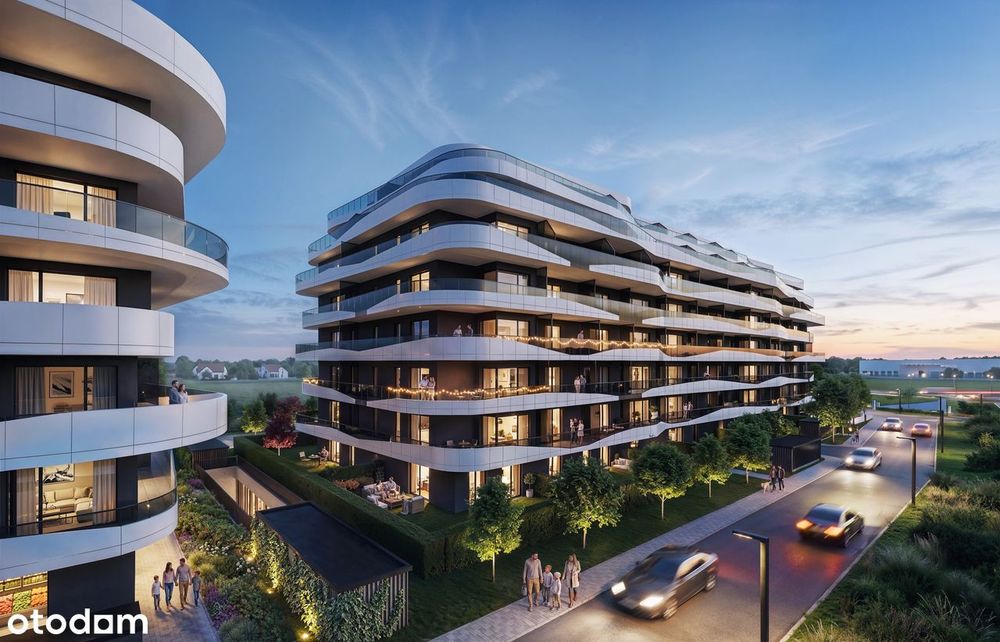 M100 - 4-pokojowe mieszkanie 65,58m2 + balkon 34,39m2 Bez Prowizji