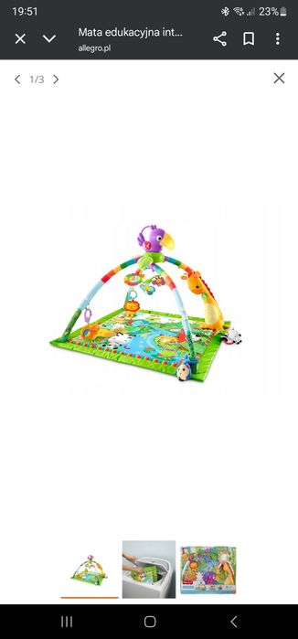 Mata edukacyjna Fisher-Price 3w1