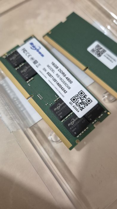 Оперативна пам'ять  DDR5  16Gb  4800MHz  Rayson  2×16  SoDimm
