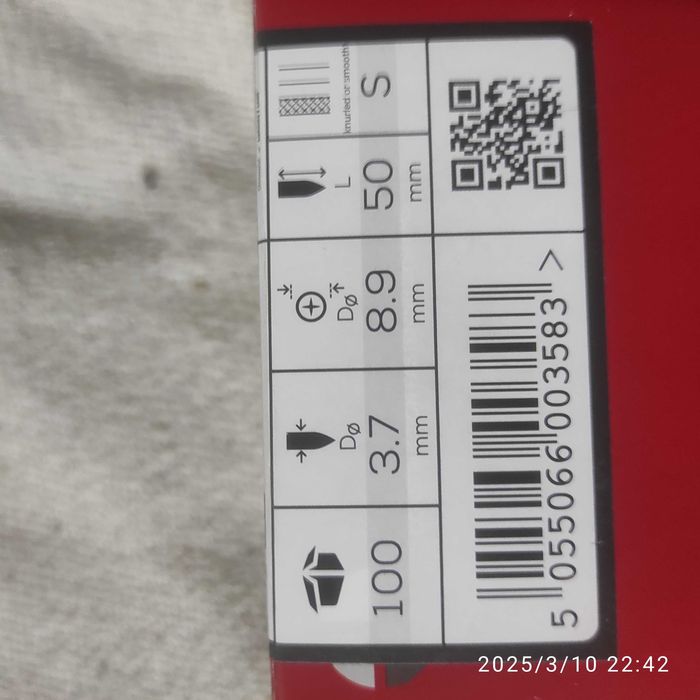 Gwoździe spit p370 50mm pojedyncze i na paskach do magazynka