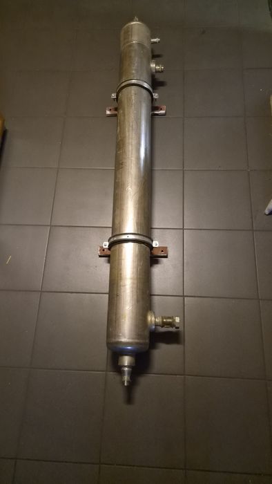Wymiennik ciepła nierdzewny 178 cm – instalacja domowa + mocowanie ścienne