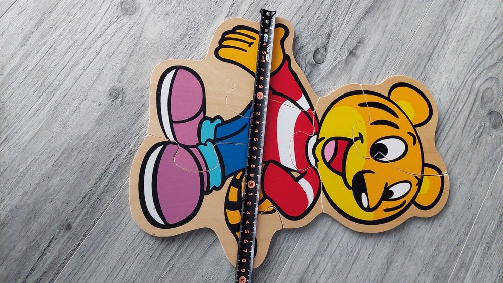 Duże puzzle drewniane Tygrysek 6 elementów