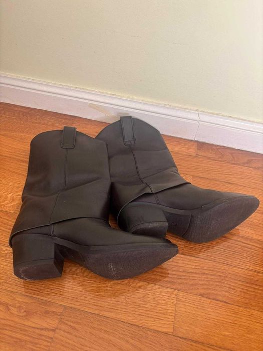 Botas Manuel Alves de Mulher em Pele de Cor Preta - [Tamanho: 37]