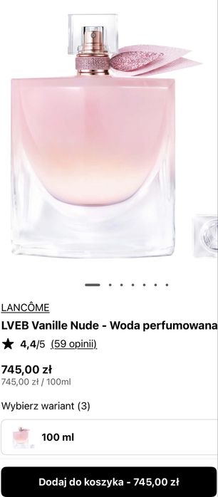 Lancôme La vie est belle Vanille Nude Eau de Parfum  100ml