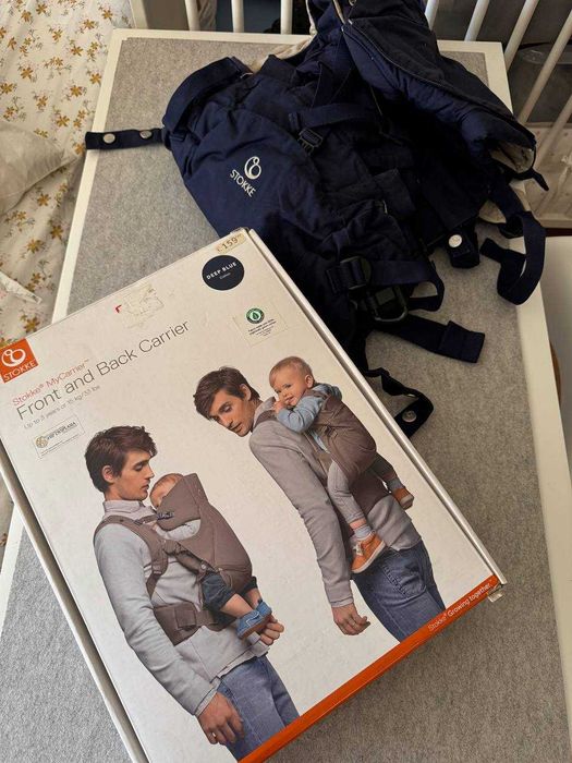 Marsupio Stokke 3 in 1  azul, como novo