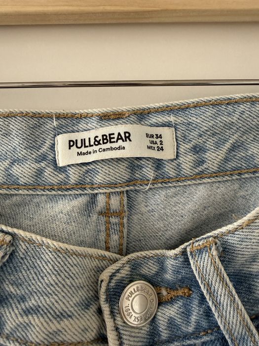 straight jeans 34, pull&bear