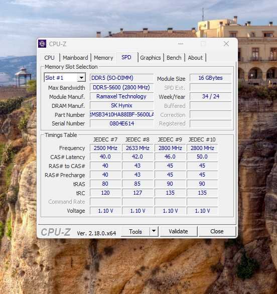 Pamięć RAM SK Hynix 32GB 2x 16GB DDR5 5600MHz SO-DIMM