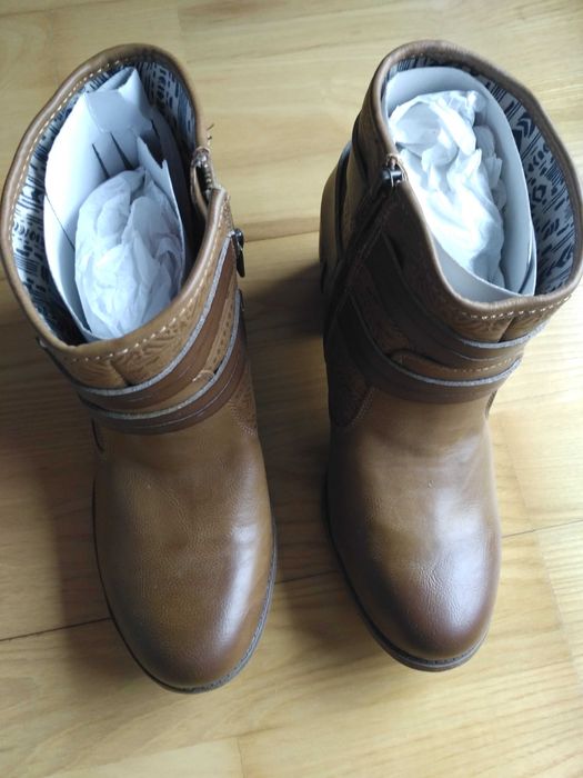 Nowe botki damskie 40 roxy buty obuwie na wiosnę na jesień za kostkę