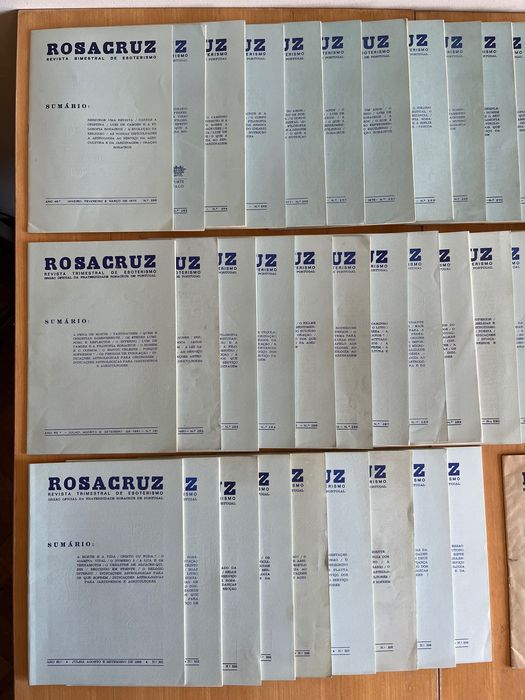 Lote de Revistas ROSACRUZ anos 70 e 80