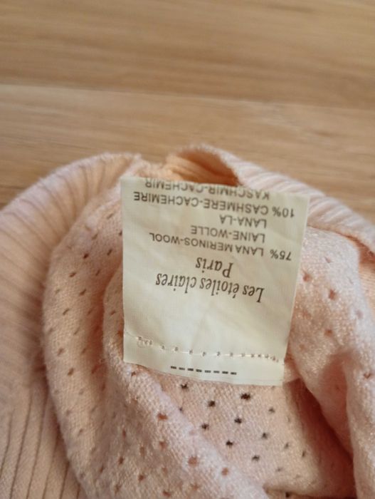 Sweter pudrowy róż les etoiles claires Paris