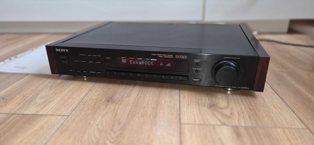Tuner Sony ST-S570ES – czarny | Bardzo dobry stan | Sprawny | Instrukcja|Boczki