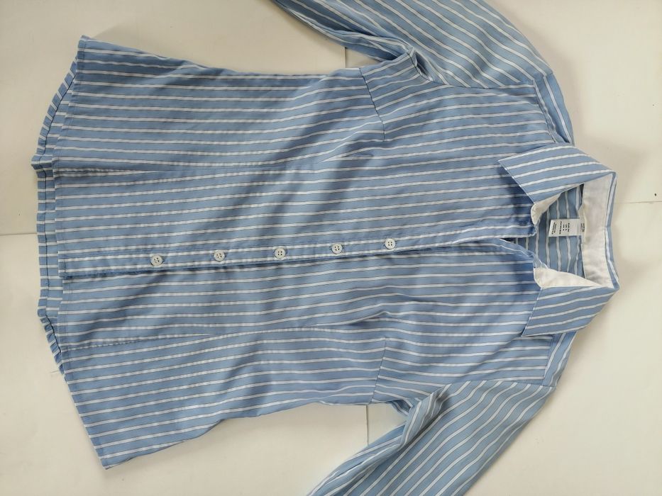 h&m koszula niebieska w pasy rozmiar 34