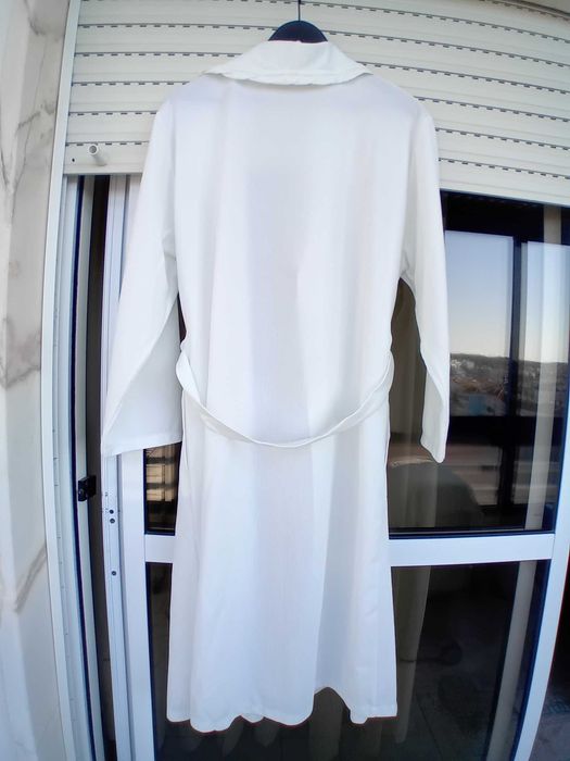 Robe branco pérola Tam. L