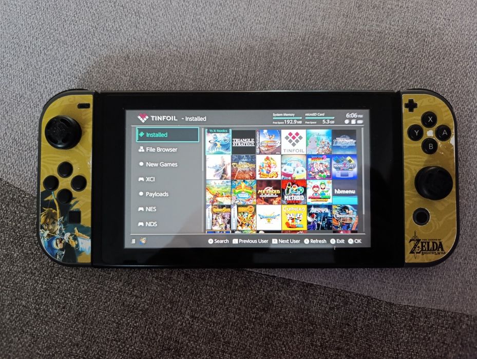 Nintendo Switch +  Atmosphere 19.0