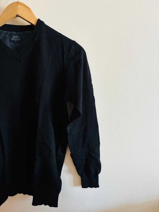 ACW85 Sweter S Czarny Bawełna