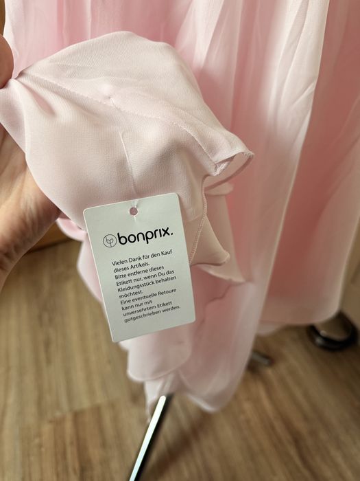 Nowa sukienka różowa midi maxi rozmiar 46 Bonprix