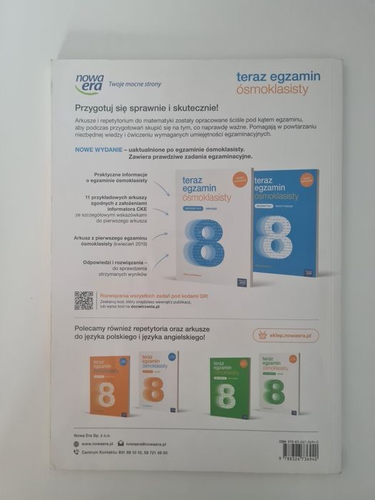 Teraz egzamin ósmoklasisty || matematyka arkusze