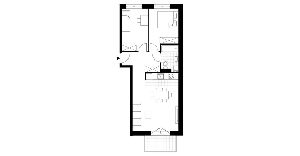 3-pokojowe mieszkanie 54 m² + balkon Bez Prowizji - Widok 3