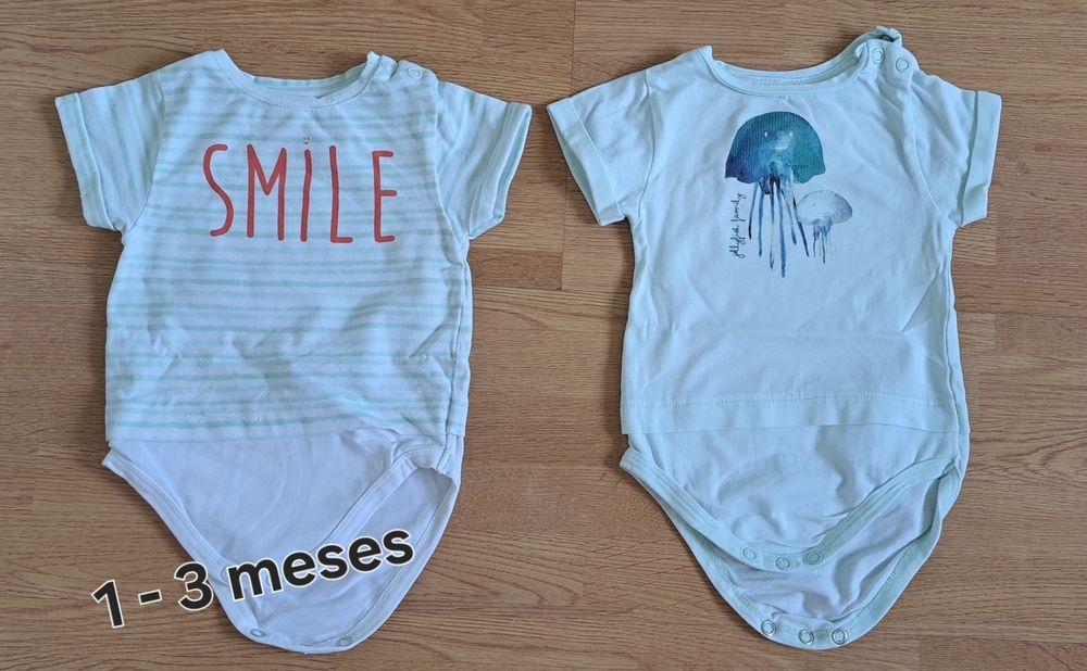 1 - 3 meses * conjunto 6 peças 13€