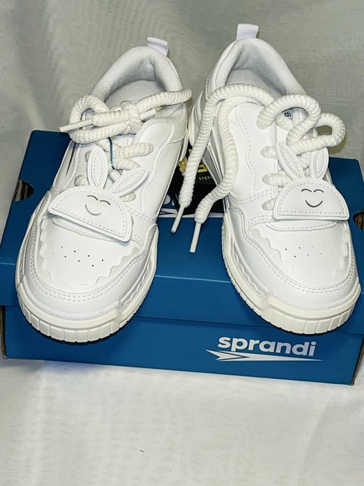 Nowe sneakersy Sprandi dziewczęce białe królik r. 29