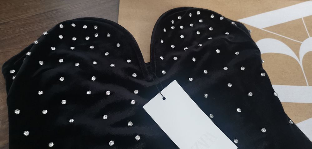 Piękny top Zara z krysztalkami M
