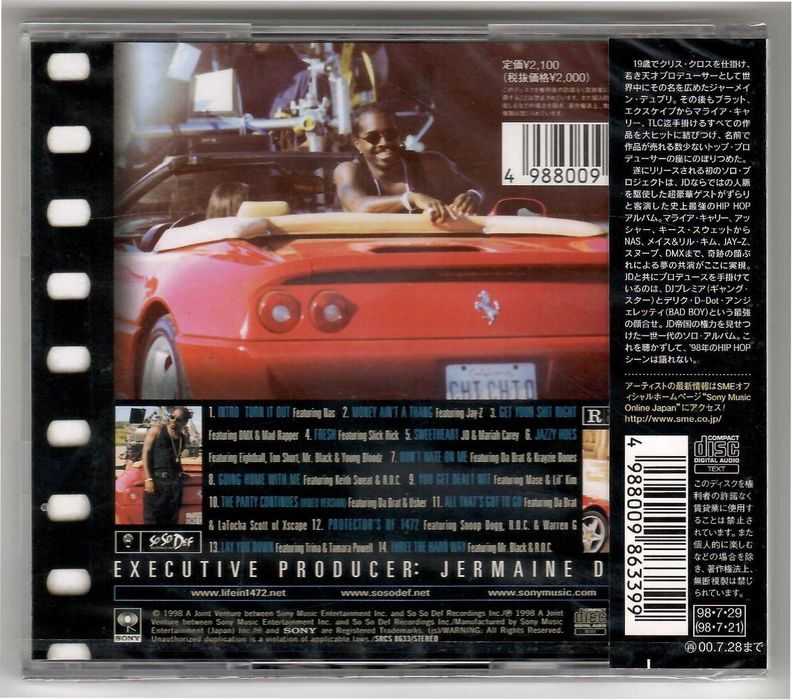 Jermaine Dupri - Life In 1472 Original Soundtrack - CD OBI JAPAN Nowa