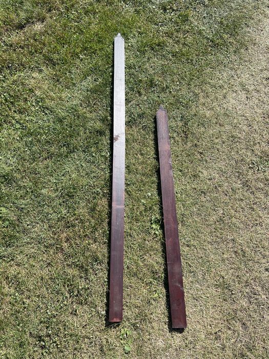 Sztachety drewniane lakierowane