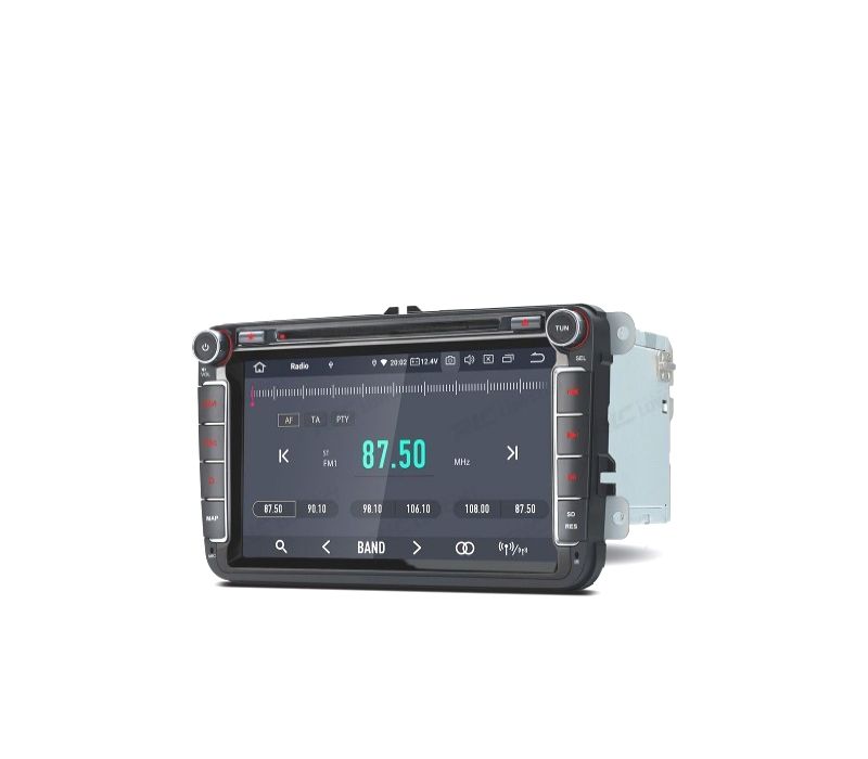 AUTO RADIO GPS ANDROID 10.0 LCD TáCTIL 8" 4K VOLKSWAGEN VW PARA SEAT E SKODA 4GB RAM 64GB ROM HEXA-CORE CARPLAY HDMI